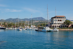 Blick auf die Marina Portorosa
