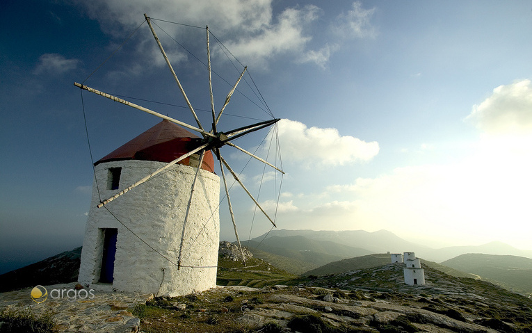 Windmühle auf der Insel Amorgos