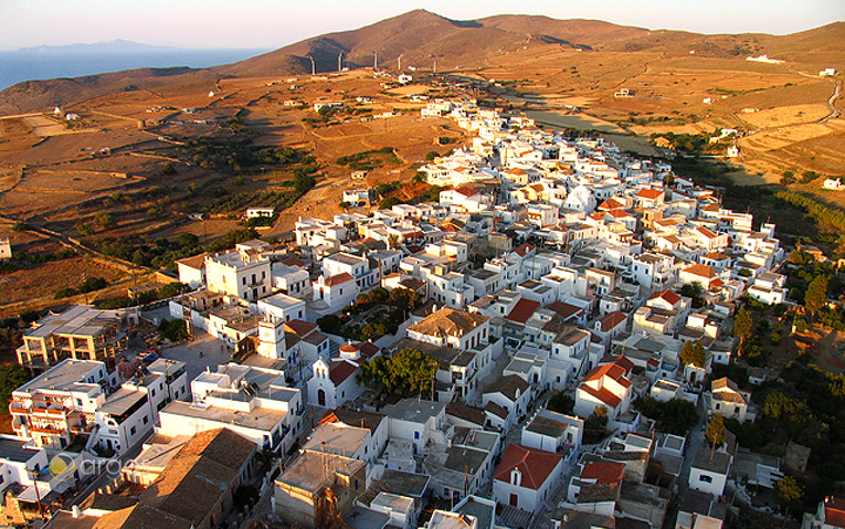 Ortschaft Merichas auf der Insel Kythnos