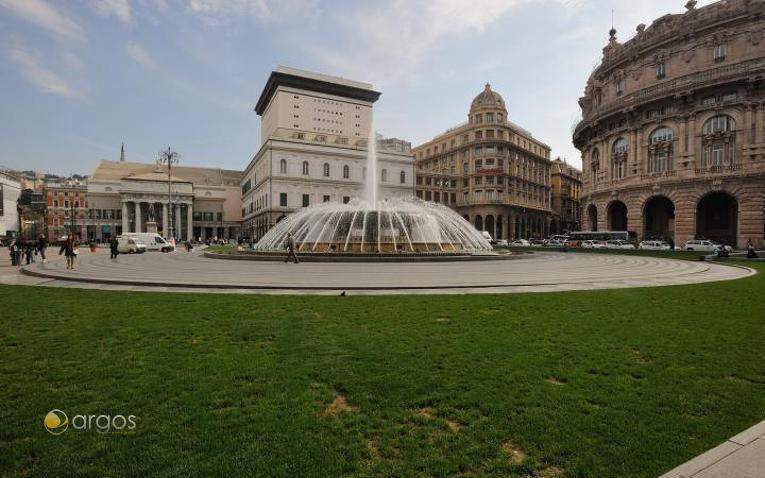 Plaza Fontane in Genua