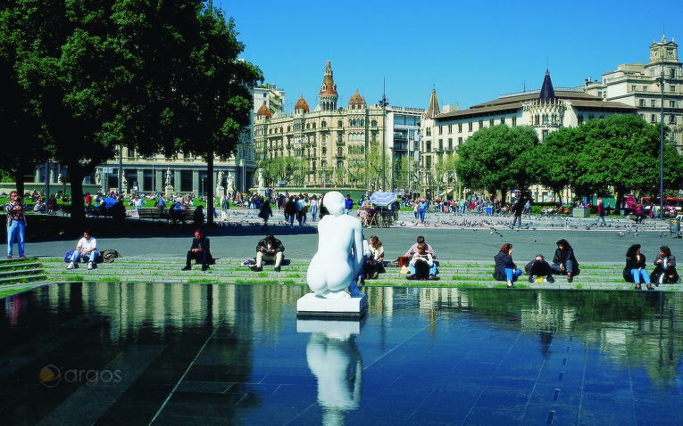 Plaza de Cataluña in Barcelona