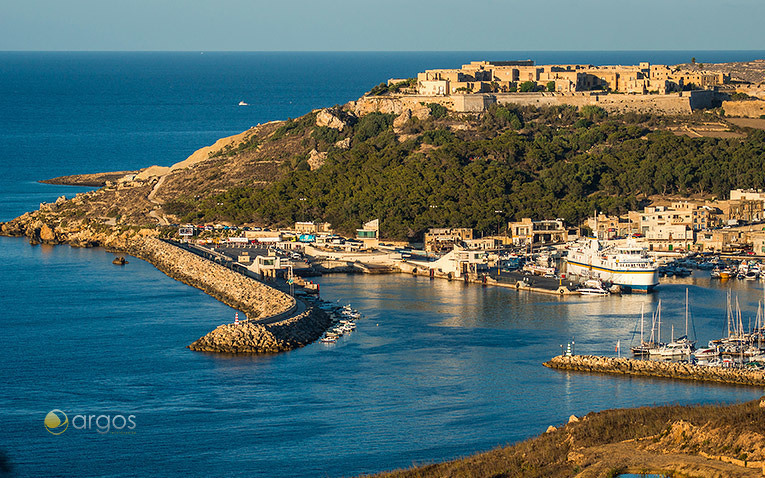 Mgarr Harbour auf der Insel Gozo