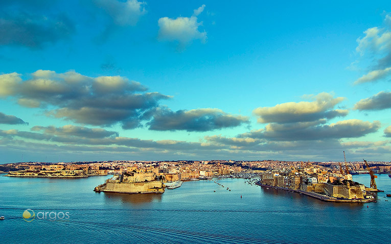 Grand Harbour von Valetta auf Malta