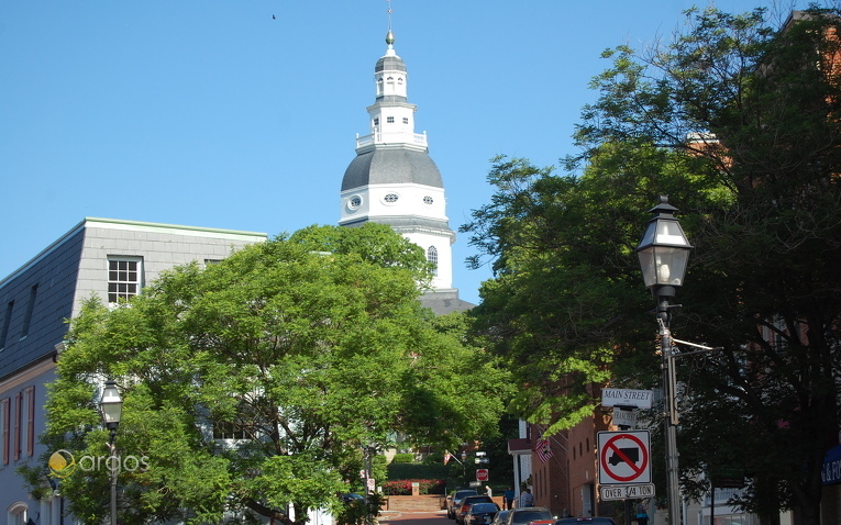 Maryland State House in Annapolis, Chesapeake Bay - Maryland