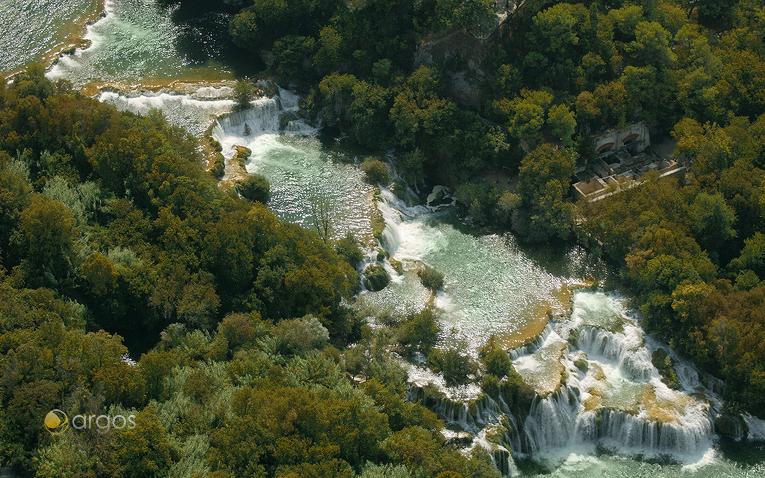 Wasserfälle des Krka Flusses im Nationalpark Krka 